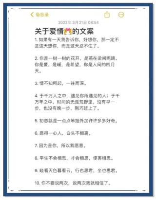那些描述爱情的绝美语句