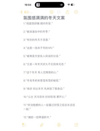 适合冬天发的朋友圈文案