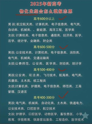 物化生如何填报志愿？可选哪些专业