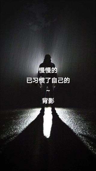 「每日一曲心灵随笔」最是悲伤，那一袭孤独的背影