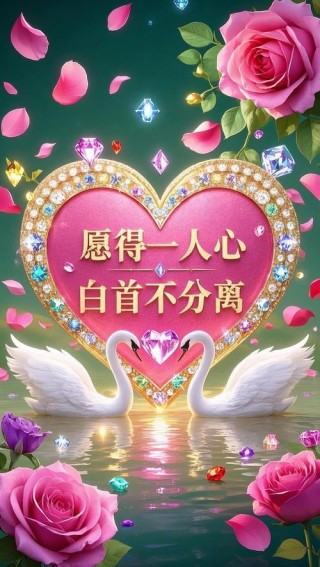 时光清浅中 牵挂着一个人 择一人终老 致天下有情人