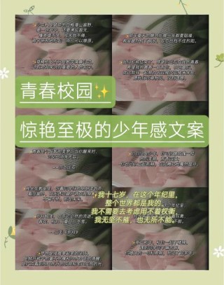 那些描写青春朝气蓬勃的文案