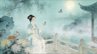 瘦尽灯花，对影共婵娟