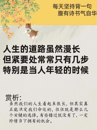 生活，每天都在给你改变命运的机会?励志文章