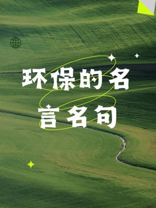 关于绿色环保的句子：追寻清新未来，共筑绿色家园