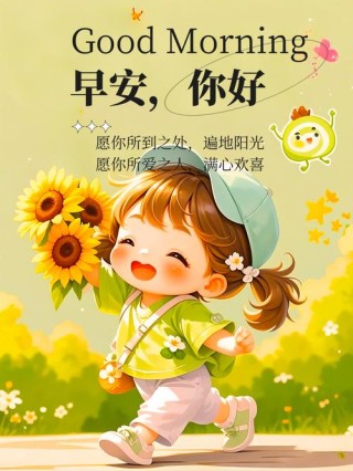 蓝天白云的唯美经典短句，早安