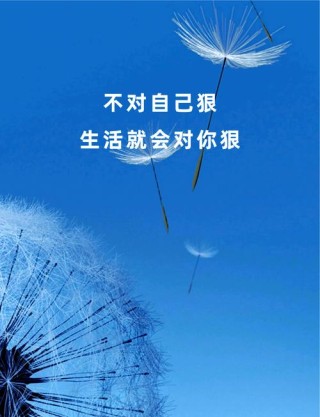 你不对自己狠，生活就会对你更狠