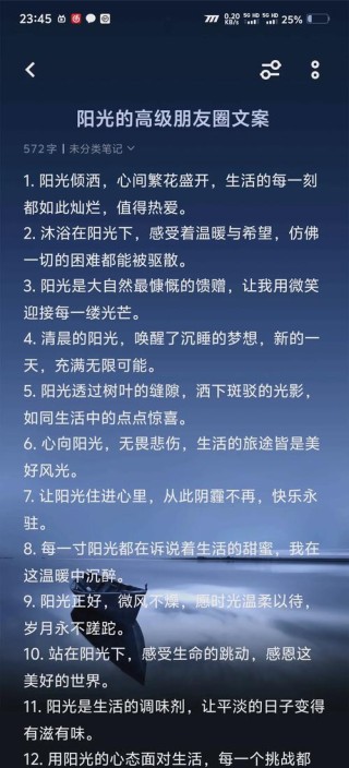 阳光正能量的心情句子，选一句送给自己！