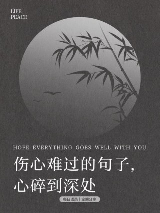 沁人心脾的伤感句子，句句说到心里，让人泪流满面