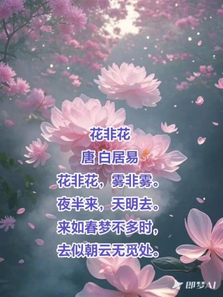 似花还似非花 那些拨动你心弦的唯美诗词