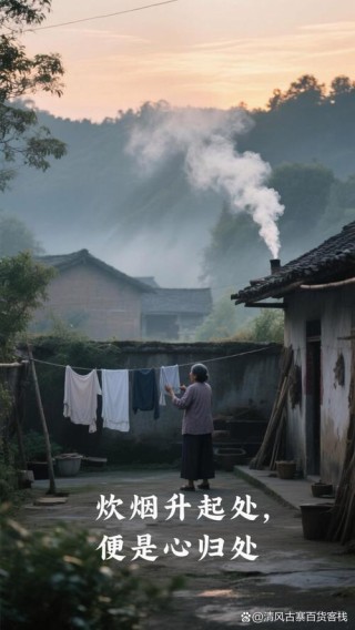 发朋友圈形容农村烟火气息的唯美句子