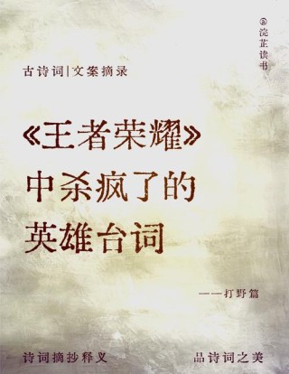 王者荣耀经典语录——战士篇1