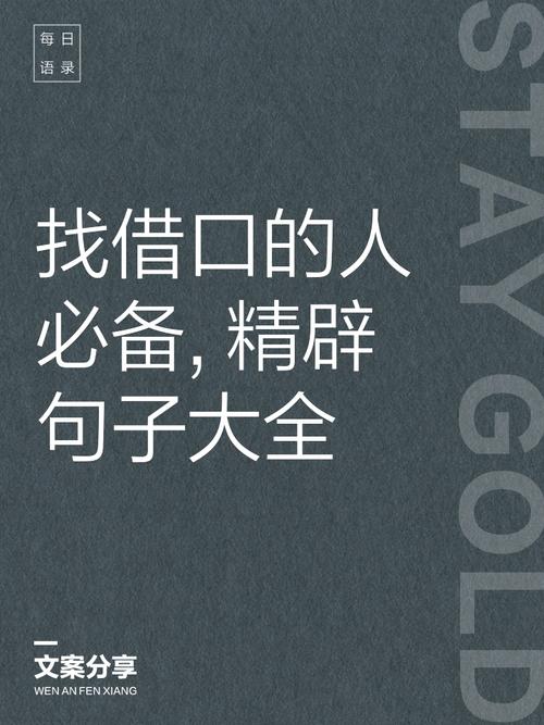 永远不给自己机会找借口  第1张