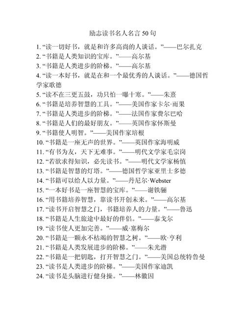 50句经典名言引用范例  第1张