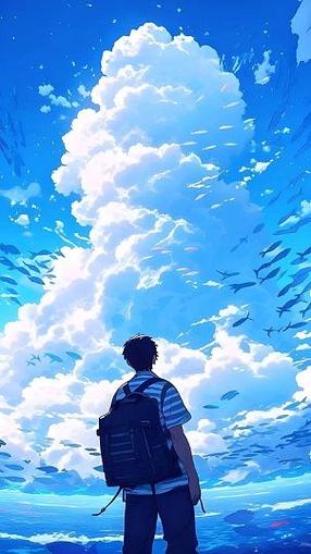 爱看天空的男孩  第1张