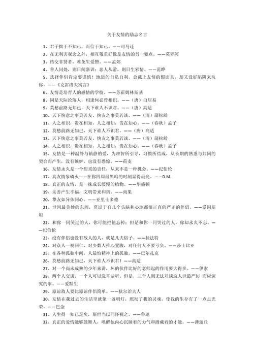 关于友谊的名人名言,友谊的力量,名人眼中的友情之真谛 第1张 关于友谊的名人名言,友谊的力量,名人眼中的友情之真谛 第1张