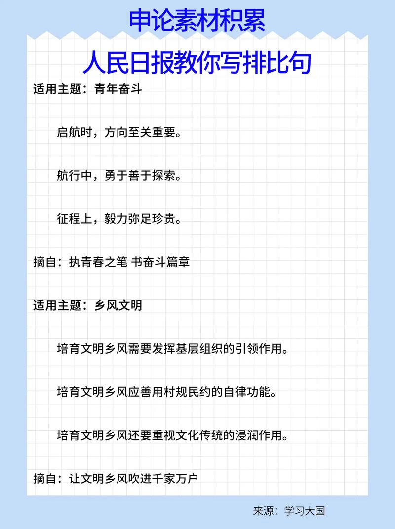 申论素材积累:《人民日报》教你给文章句子升格(三二) 第1张 申论素材积累:《人民日报》教你给文章句子升格(三二) 第1张
