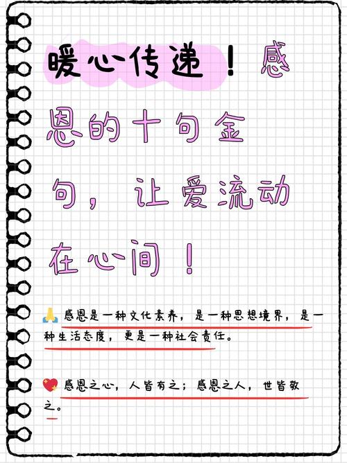 感恩的话语简短精辟,感恩简语,真挚而深刻 第1张 感恩的话语简短精辟,感恩简语,真挚而深刻 第1张