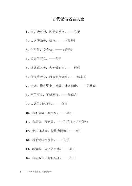 诚信的名人名言100条，诚信的名言精选100条  第1张