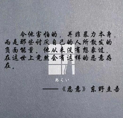 东野圭吾《恶意》:针对你,只是因为看你不爽 第1张 东野圭吾《恶意》:针对你,只是因为看你不爽 第1张