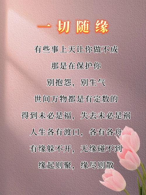 治愈心情的精美句子:凡事不必太在意,一切随缘随心 第1张 治愈心情的精美句子:凡事不必太在意,一切随缘随心 第1张