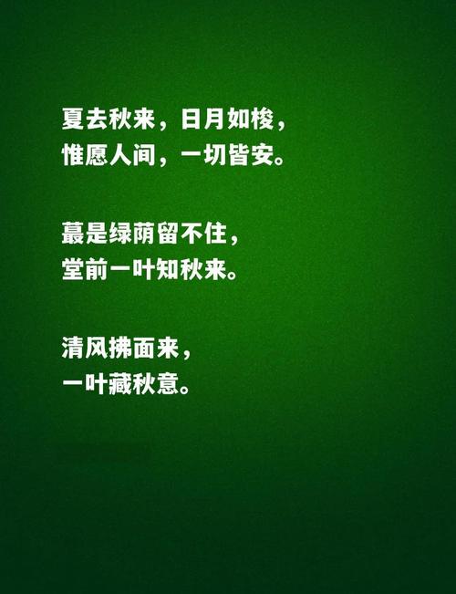 适逢秋意，相思起兮，愿时光待你温柔，一切皆安  第1张