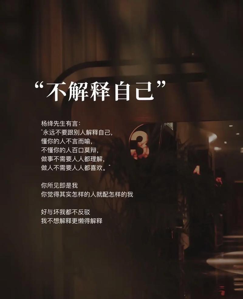 不要解释你自己 第1张 不要解释你自己 第1张