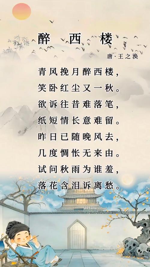 醉西楼 （打一古代作家，遥对格）  第1张