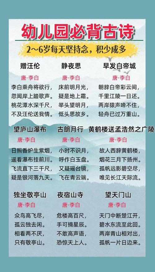 100句李白诗词,最好能背下来,让你提升一个境界! 第1张 100句李白诗词,最好能背下来,让你提升一个境界! 第1张