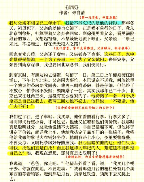 文人笔下的父子情深——朱自清《背影》 第1张 文人笔下的父子情深——朱自清《背影》 第1张