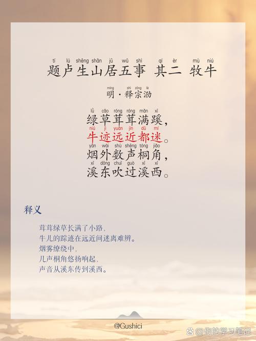 水牛迁居后 （打一字）  第1张