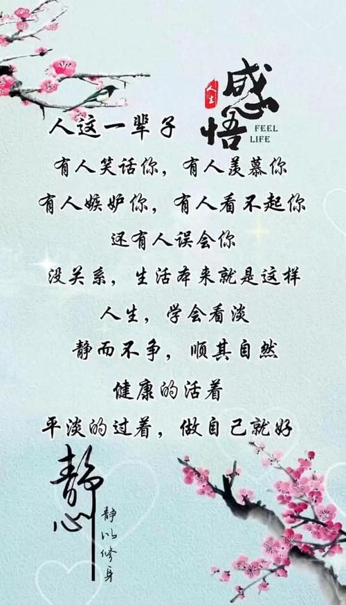 精选18句人生感悟说说，岁月静好，不如精彩做自己  第1张