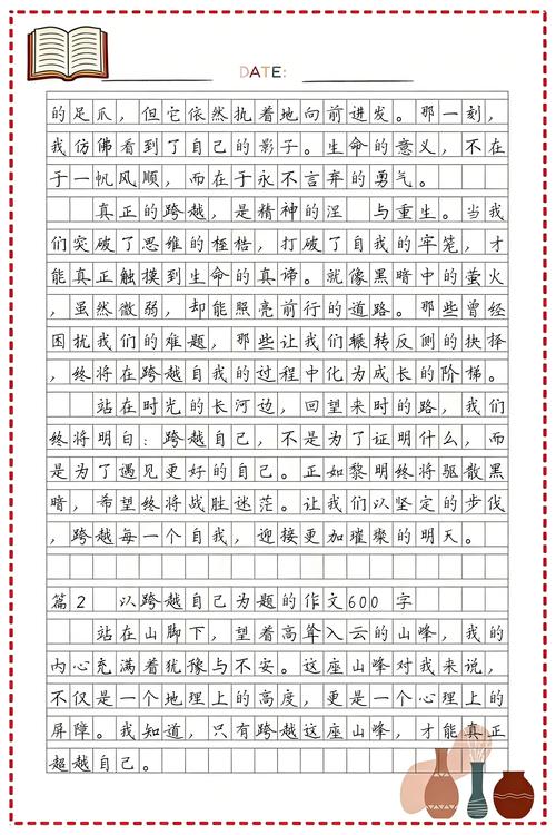 作文︱跨越自己  第1张