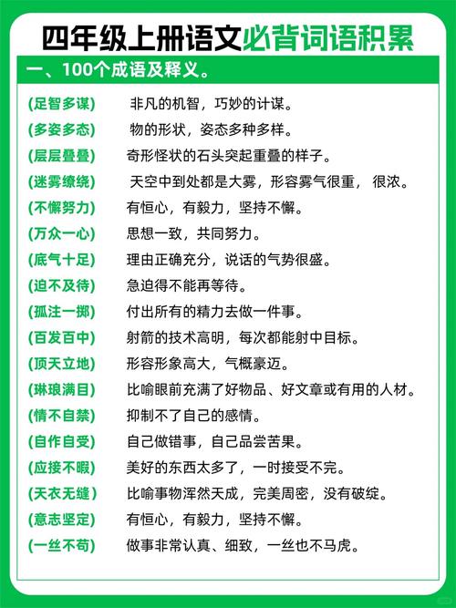 小学语文知识点总结——成语 第1张 小学语文知识点总结——成语 第1张