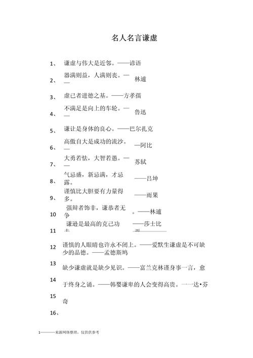 「语录」关于谦虚的100则警句名言 第1张 「语录」关于谦虚的100则警句名言 第1张
