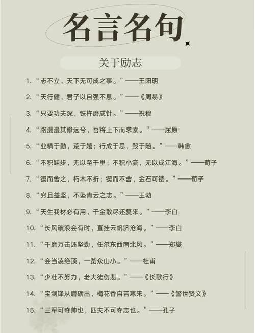 励志名人名言大全65则  第1张
