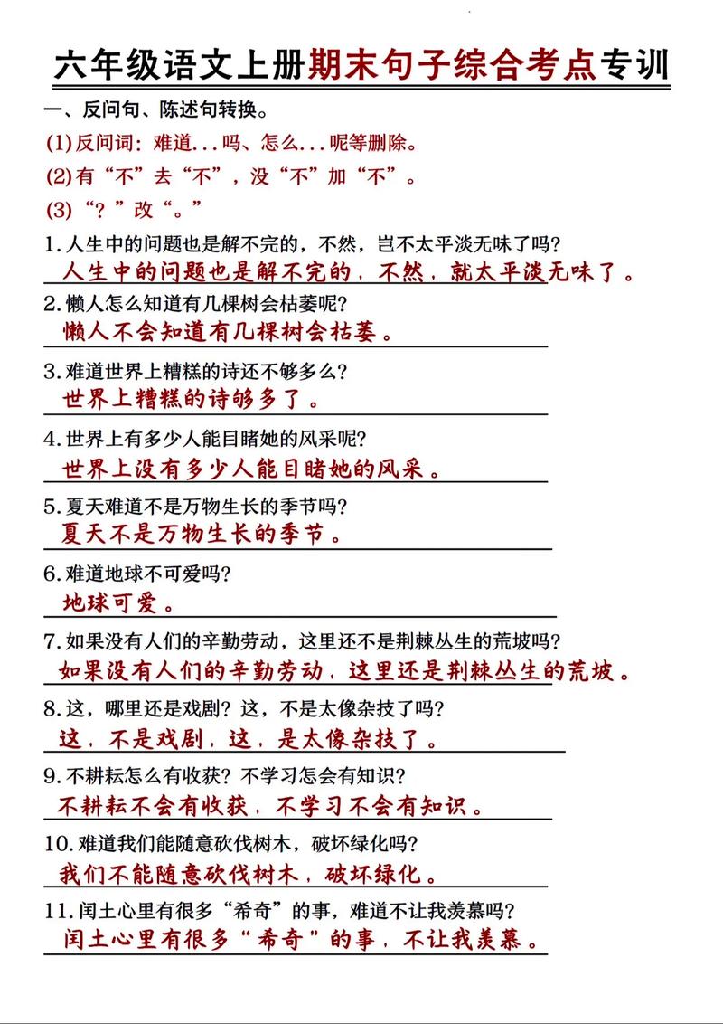 语文期末复习（二）——句子篇（上）  第1张