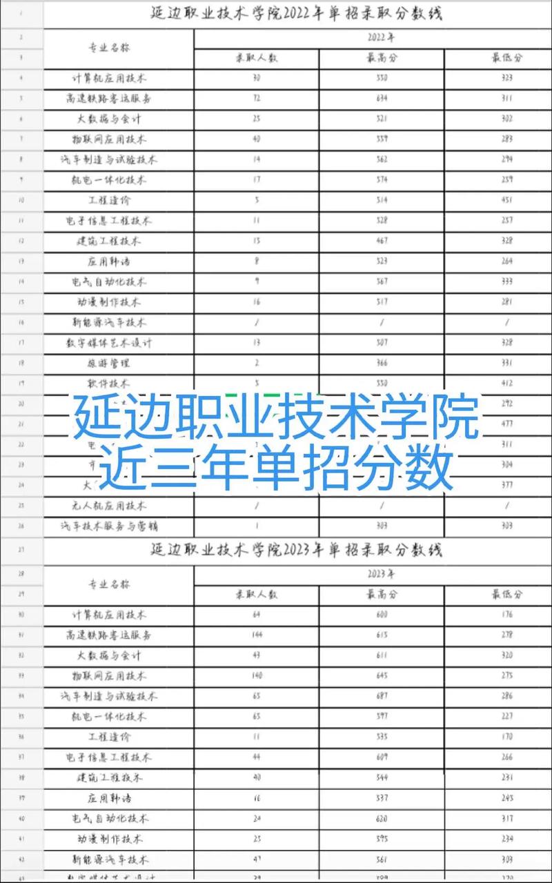 延边职业技术学院2026各专业在河北招生人数、录取分数线（附：招生计划表）  第1张