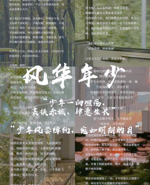 清风徐来，少年感文案  第1张