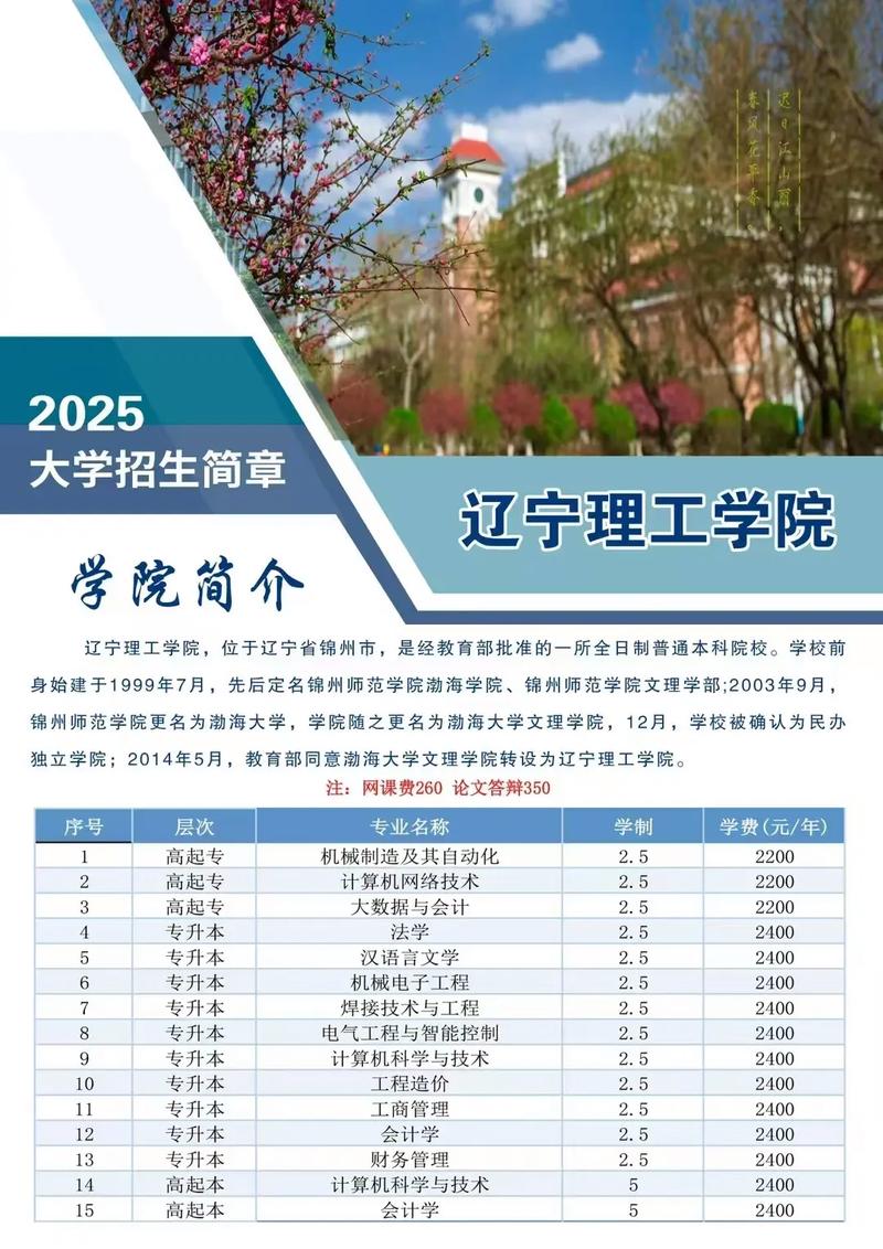 辽宁理工学院在河南各专业2026招生人数、录取分数线(附:招生计划表) 第1张 辽宁理工学院在河南各专业2026招生人数、录取分数线(附:招生计划表) 第1张