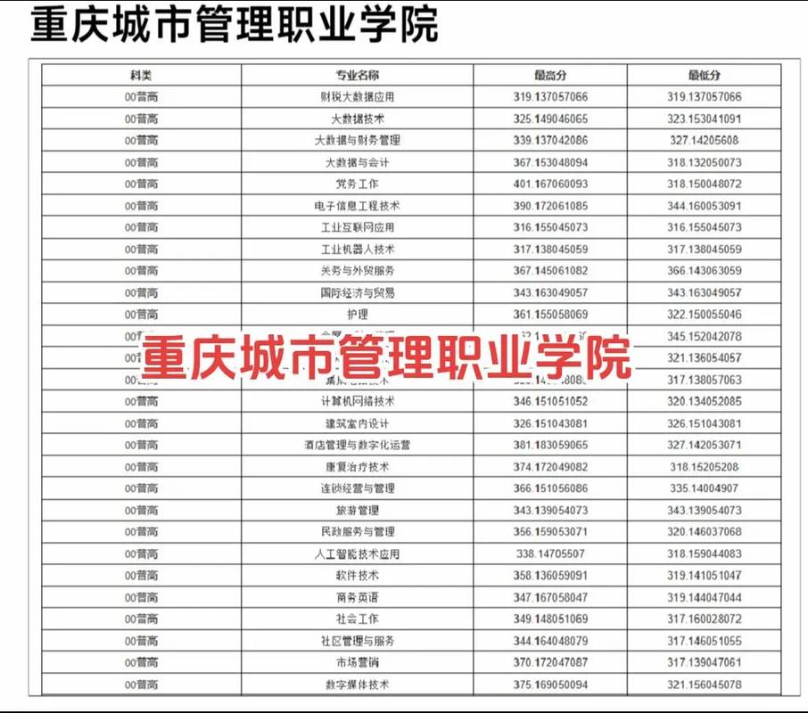 重庆城市管理职业学院在安徽录取位次、分数线、招生人数「2023-2025招生计划」 第1张 重庆城市管理职业学院在安徽录取位次、分数线、招生人数「2023-2025招生计划」 第1张