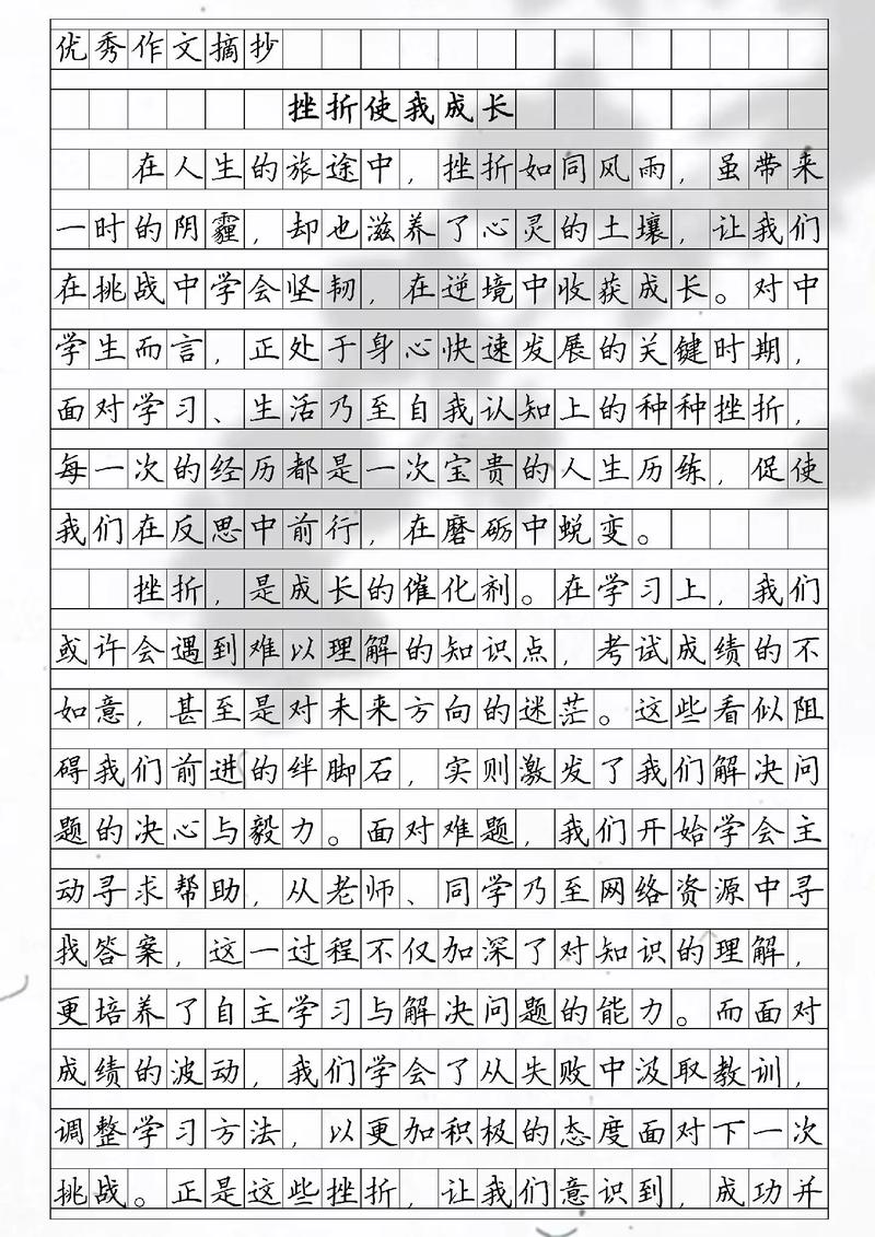 中考满分作文赏析：品味挫折  第1张