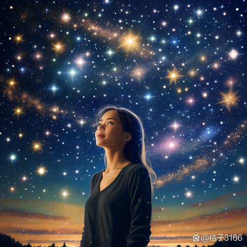 她的眼睛像星星，闪烁着坚定的光芒  第1张