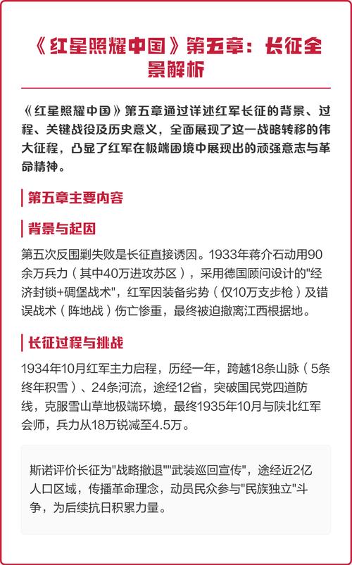 《红星照耀中国》第五篇《长征》好句摘抄及赏析 第1张 《红星照耀中国》第五篇《长征》好句摘抄及赏析 第1张