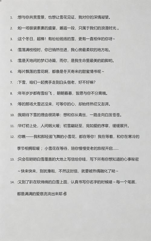 初雪表白文案打动人 适合告白的高级情话句子 第1张 初雪表白文案打动人 适合告白的高级情话句子 第1张