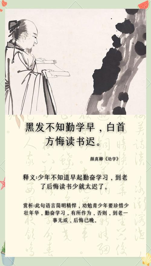 少年不知勤学苦,老来方知读书迟 第1张 少年不知勤学苦,老来方知读书迟 第1张