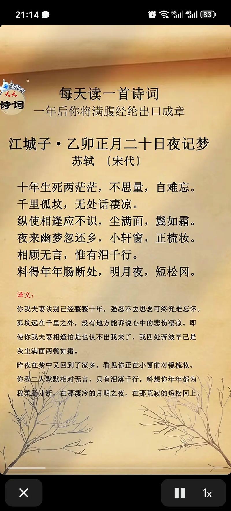 十年生死两茫茫不思量自难忘!10句扎心古诗词 第1张 十年生死两茫茫不思量自难忘!10句扎心古诗词 第1张