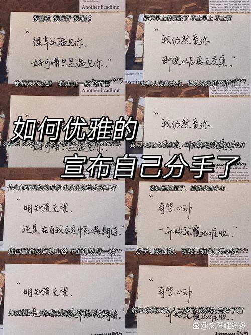 温柔礼貌地和对象提分手的文案 第1张 温柔礼貌地和对象提分手的文案 第1张