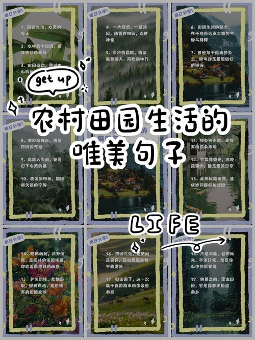15句农村生活的唯美句子,带你领略诗意乡村 第1张 15句农村生活的唯美句子,带你领略诗意乡村 第1张