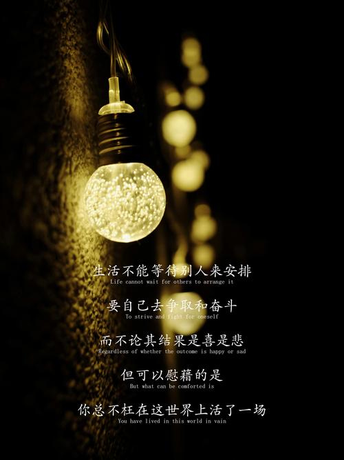 10句命运语录:生活不应等待别人安排,而要争取和奋斗 第1张 10句命运语录:生活不应等待别人安排,而要争取和奋斗 第1张
